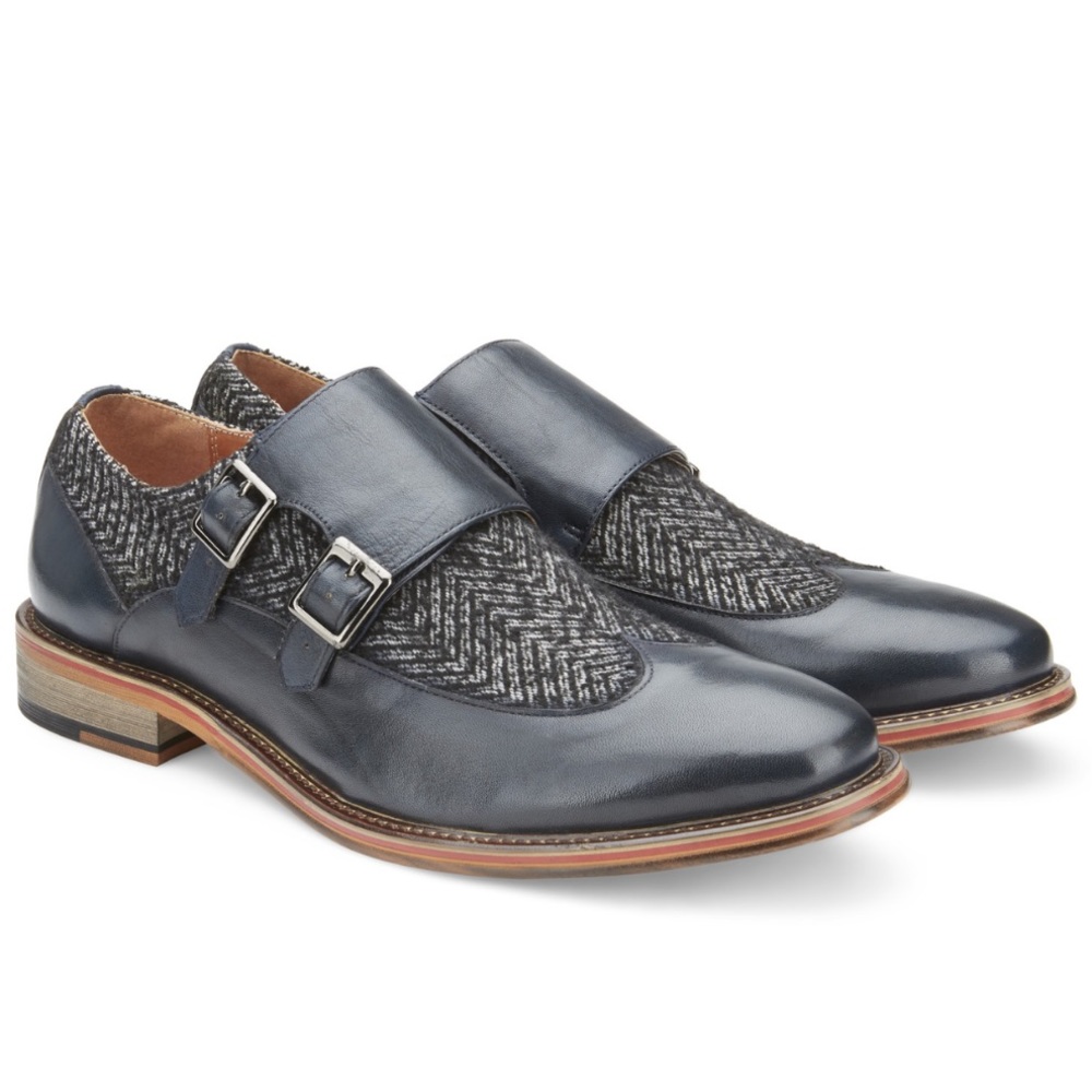 NEW Vintage Foundry Avalite Monk Strap Leather